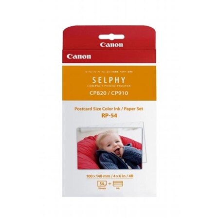 Canon Canon 8567B001 Color Ink & Paper Set; RP-54; 54 Sheets 8567B001